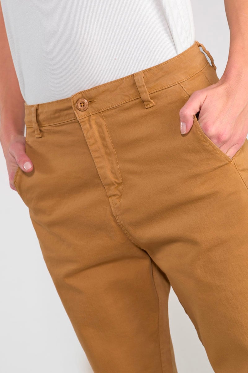 Pantalon chino Erle camel