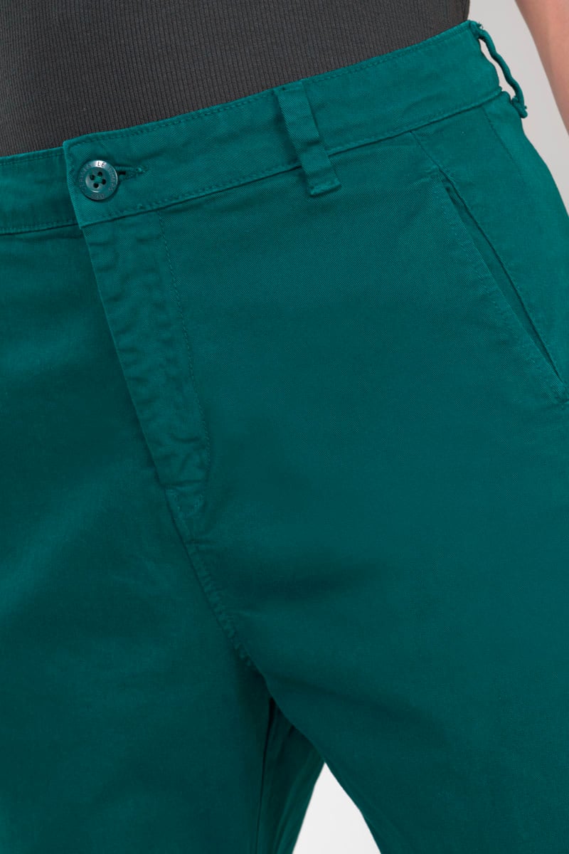 Pantalon chino Erle bleu canard