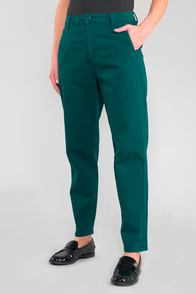 Pantalon chino Erle bleu canard
