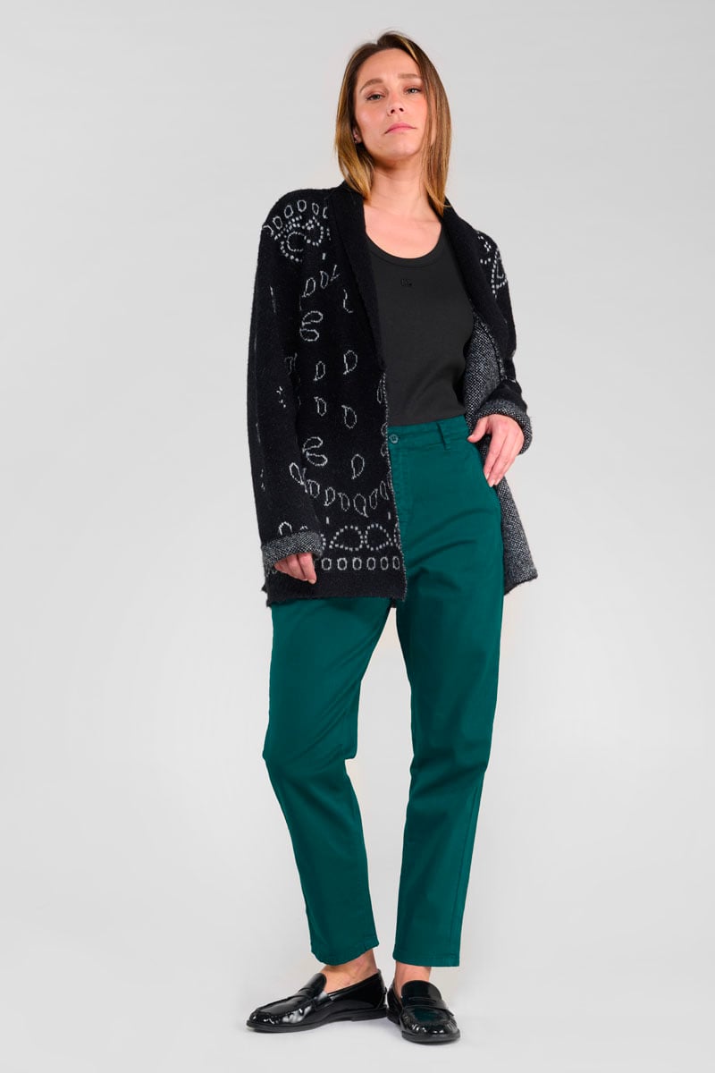 Pantalon chino Erle bleu canard