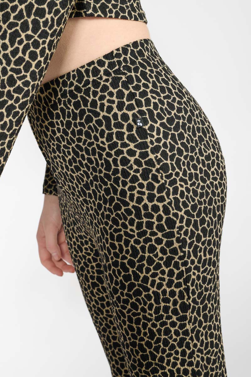 Pantalon Crisegi noir à motif