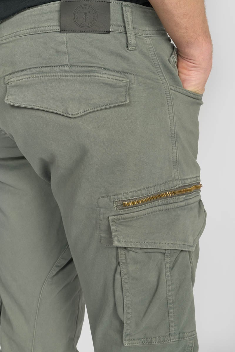 Pantalon cargo Kuroo gris vert
