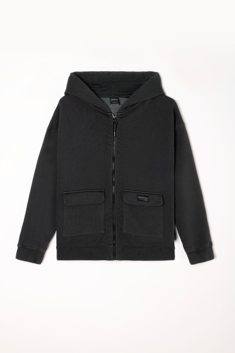 Veste zippée Batibo grise