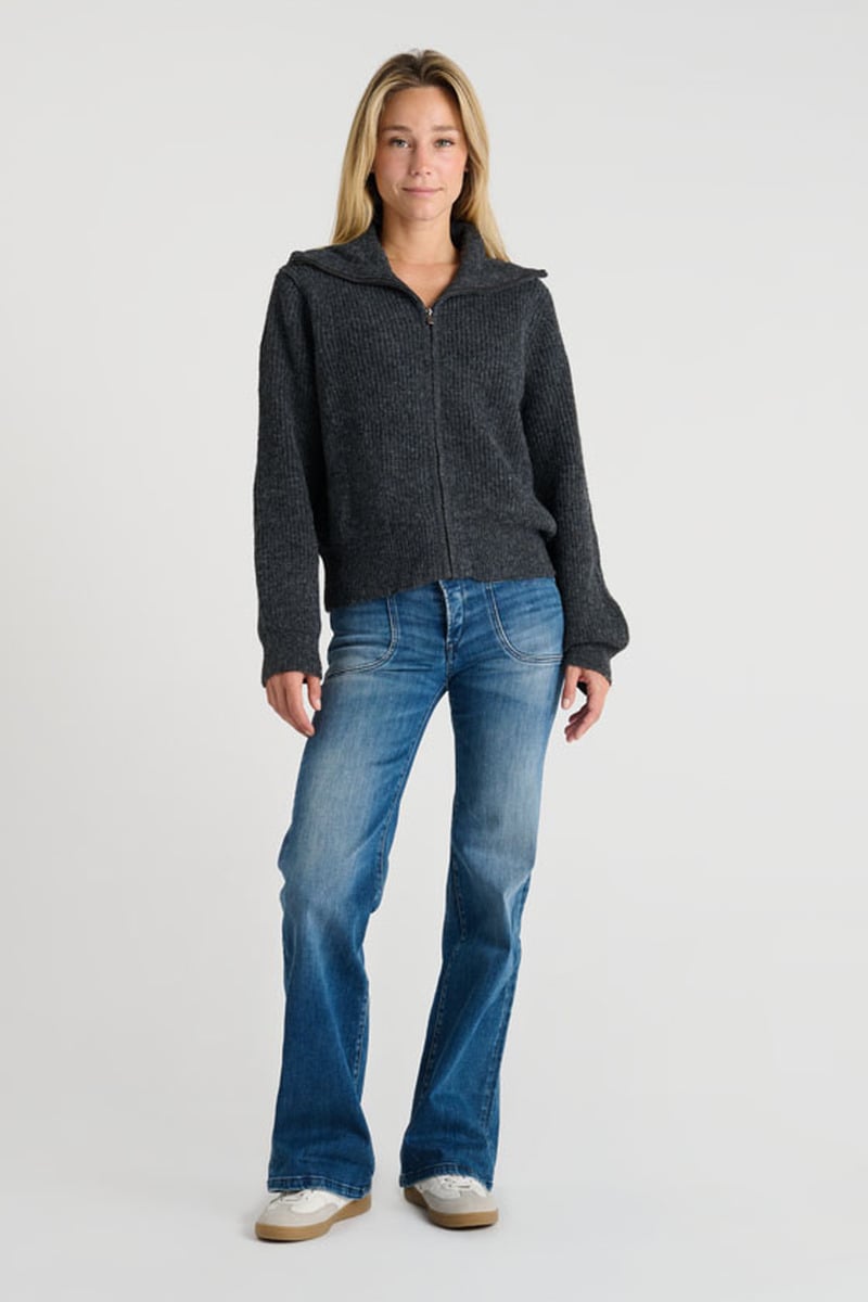 Cardigan zippé Fordgi gris