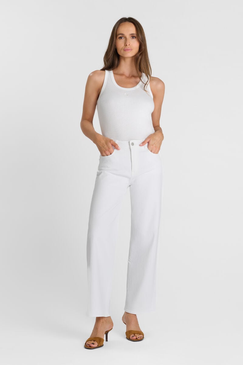 Jeans pulp wide leg blanc