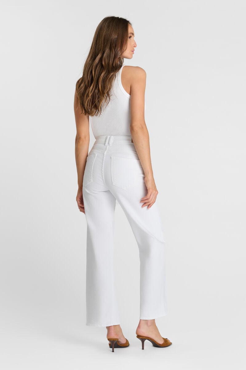 Jeans pulp wide leg blanc