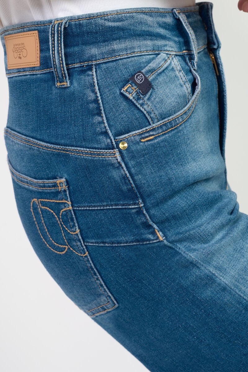 Jeans pulp wide leg Zaho taille haute 7/8ème bleu N°3