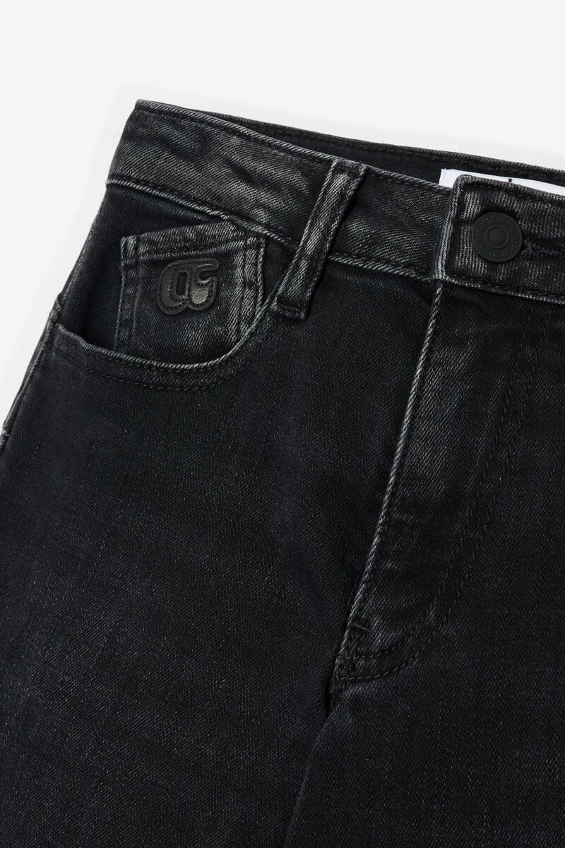 Jeans pulp regular taille haute noir N°1