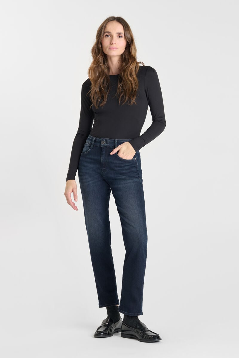 Jeans 400/17 mom taille haute 7/8ème bleu-noir N°1