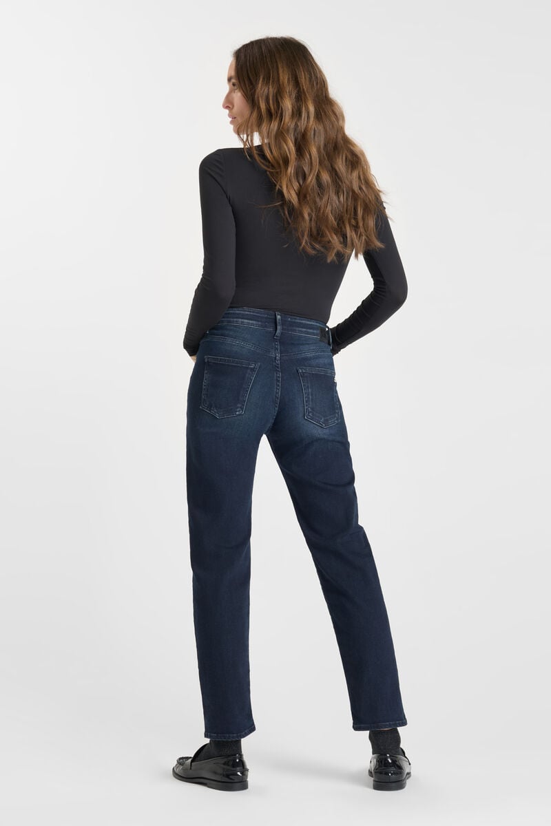 Jeans 400/17 mom taille haute 7/8ème bleu-noir N°1