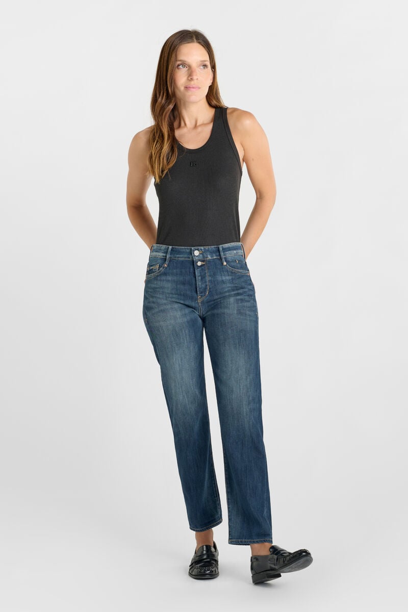Jeans 400/18 mom Basic taille haute 7/8ème bleu N°2