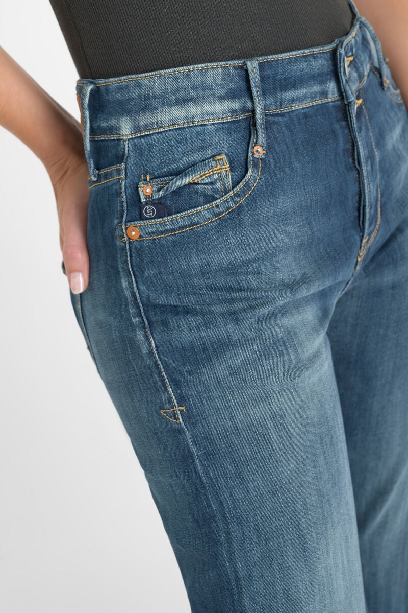 Jeans 400/18 mom Basic taille haute 7/8ème bleu N°2