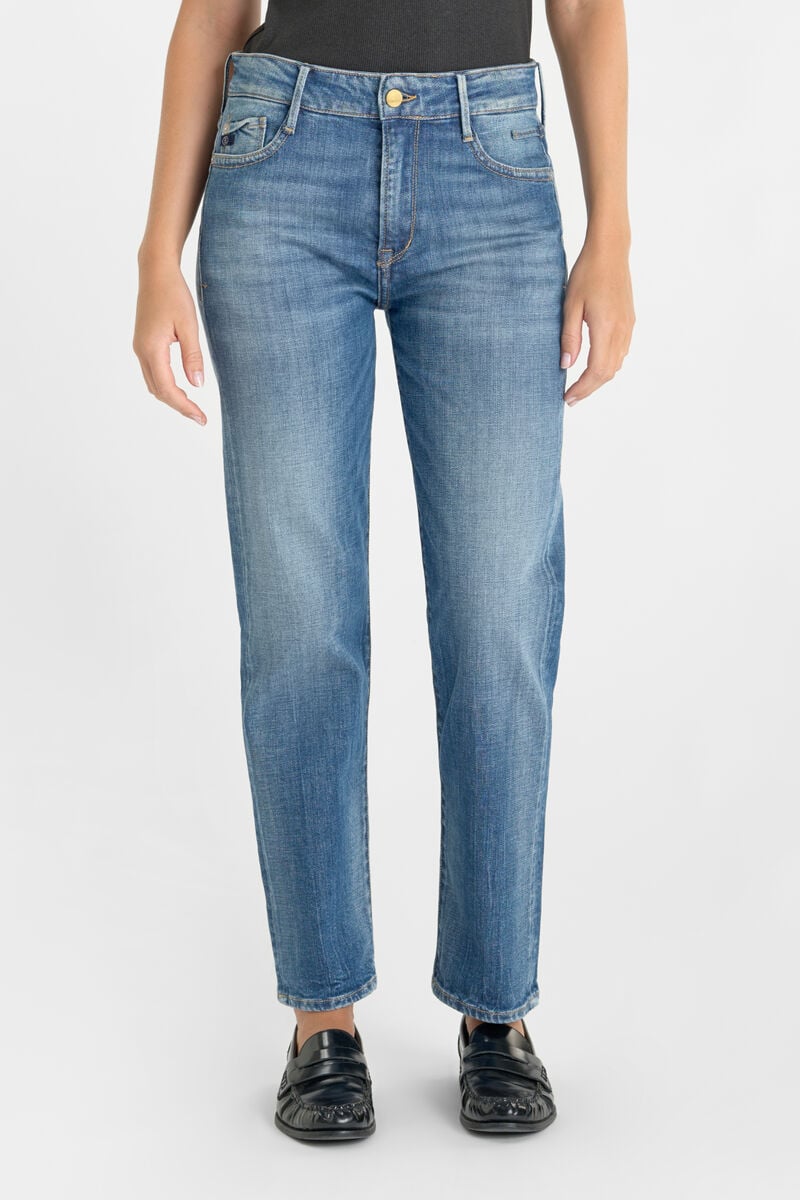 Jeans 400/18 mom Basic taille haute 7/8ème bleu N°4