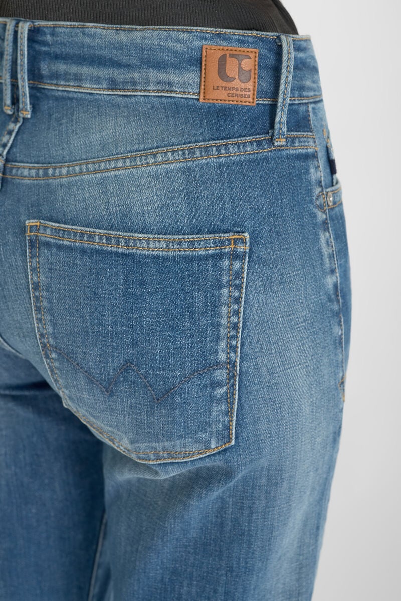 Jeans 400/18 mom Basic taille haute 7/8ème bleu N°4