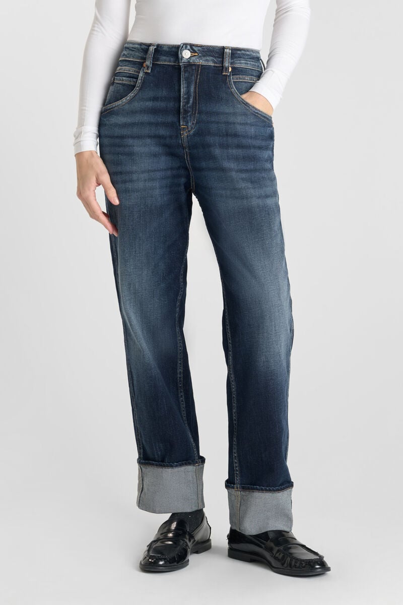 Jeans 400/60 girlfriend Jama taille haute bleu N°2