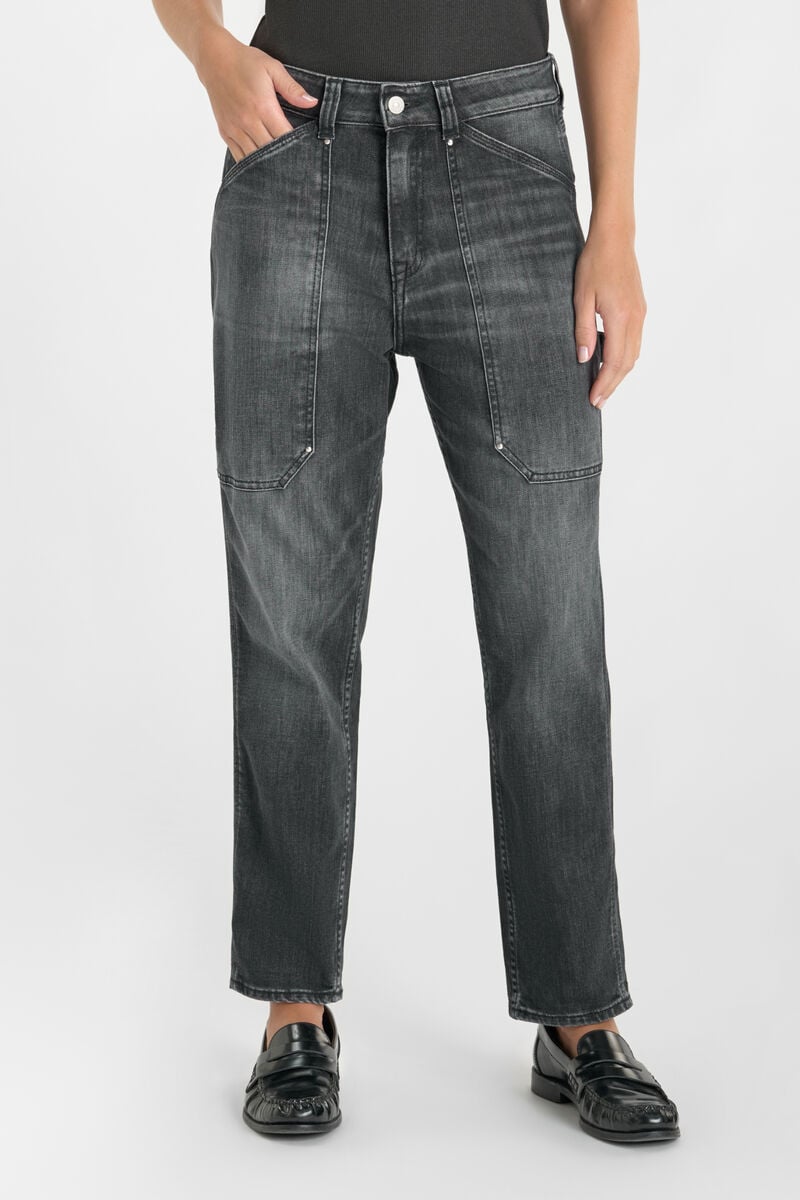 Jeans 400/60 girlfriend Union taille haute noir N°1