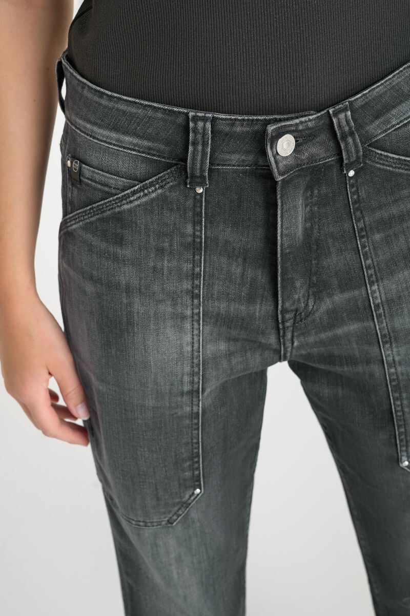 Jeans 400/60 girlfriend Union taille haute noir N°1