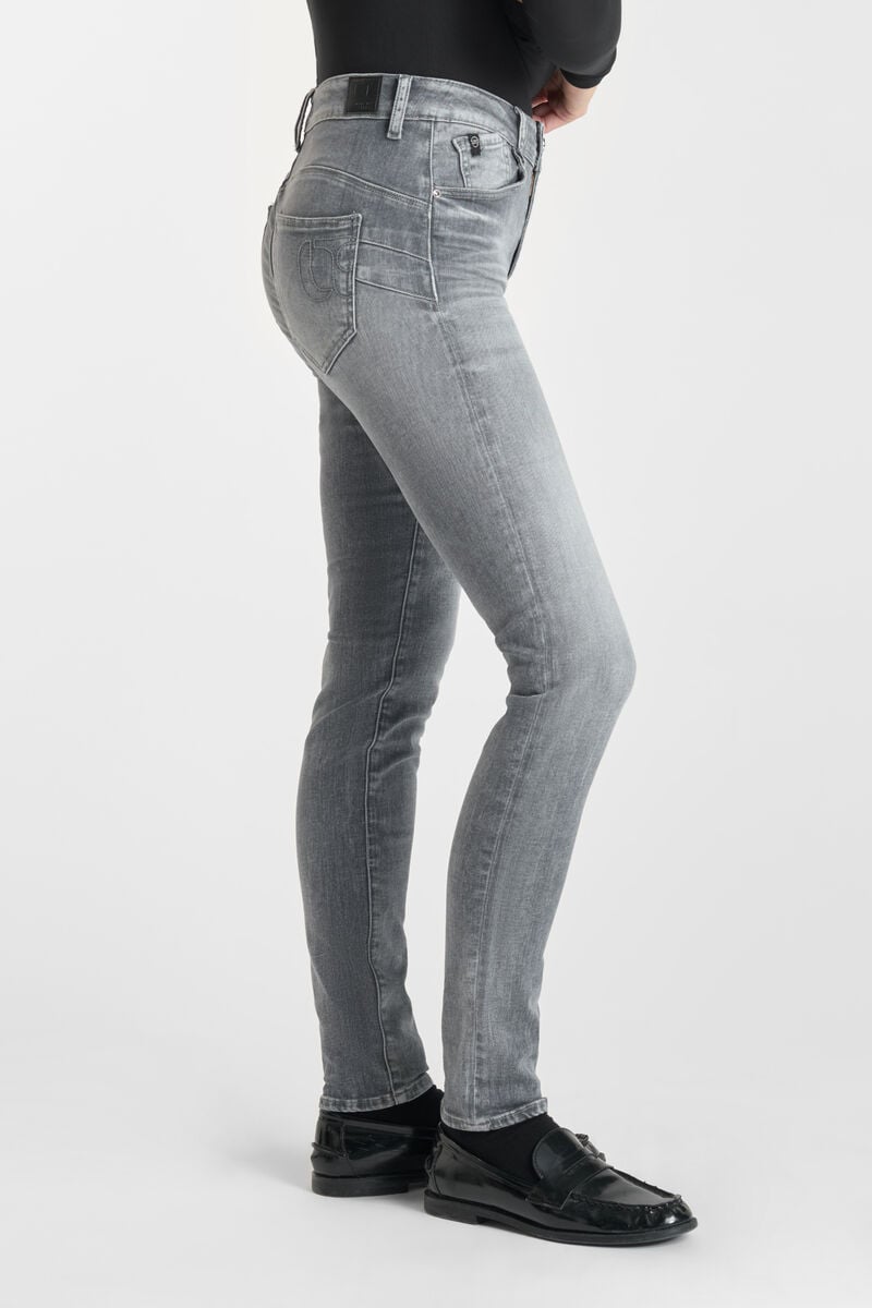 Jeans pulp slim Djalo taille haute gris N°3