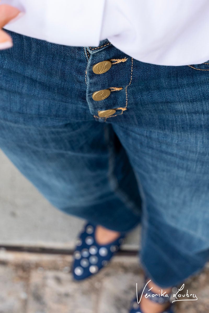 James 400/60 girlfriend by Véronika Loubry jeans taille haute bleu N°2