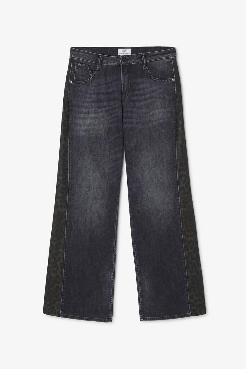Jeans wide leg Lauryn leo noir N°1