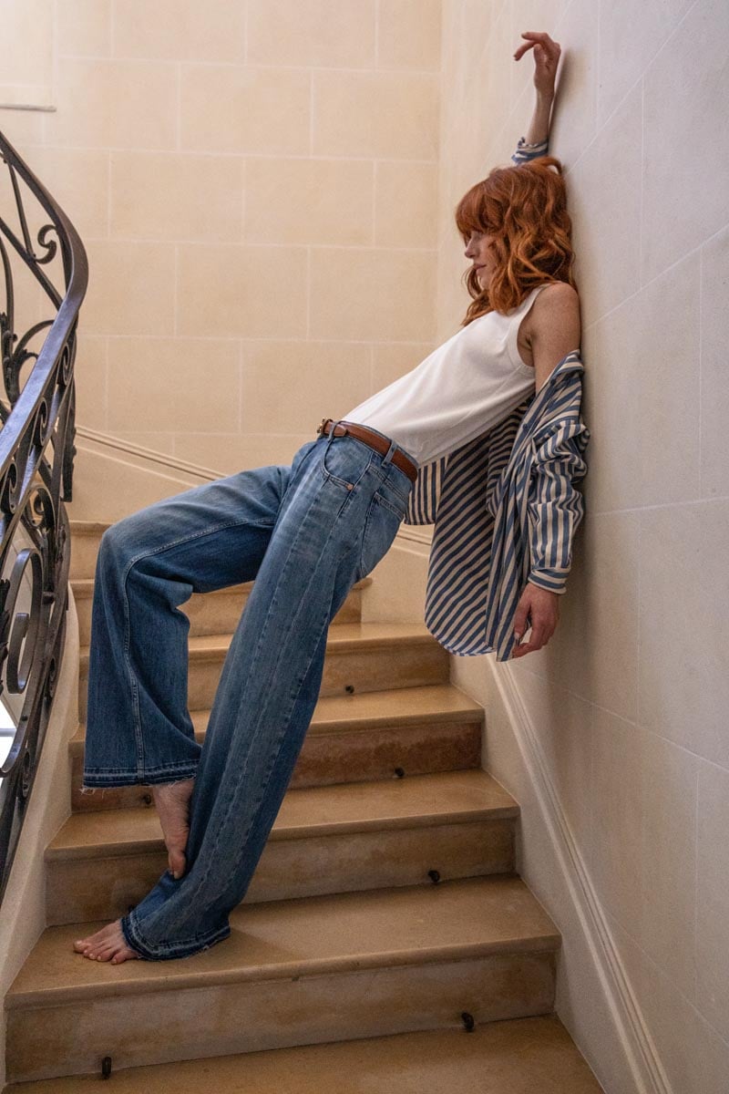 Jeans wide leg Lauryn Aix bleu N°4