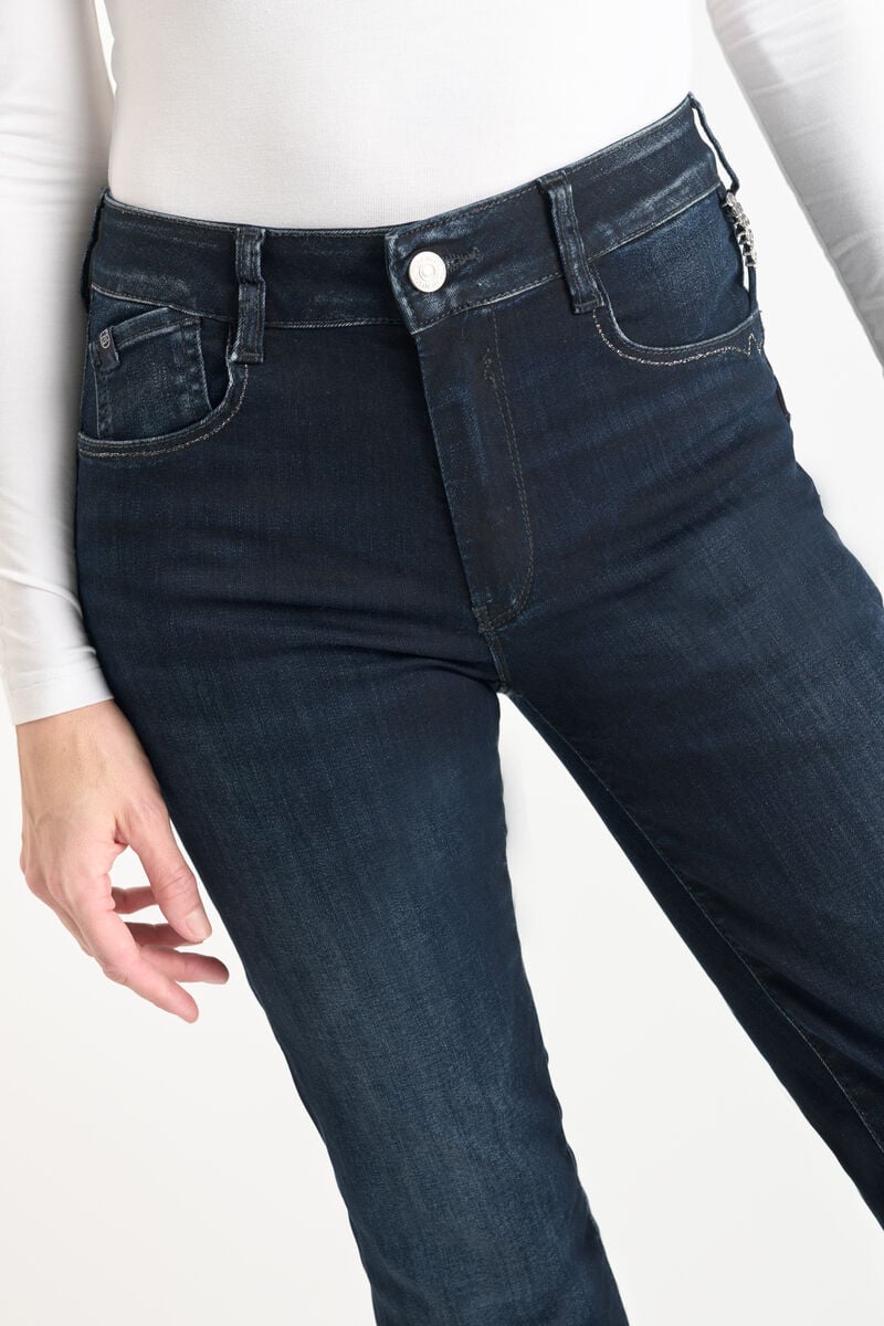 Jeans pulp regular Lidia taille haute bleu-noir N°1