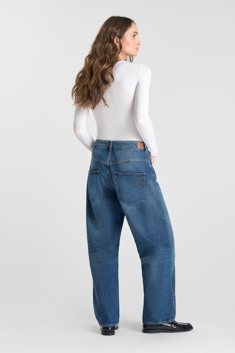 Jeans balloon Madie kahiki bleu foncé