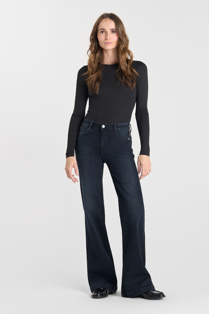 Jeans pulp flare Matti taille haute bleu-noir N°1