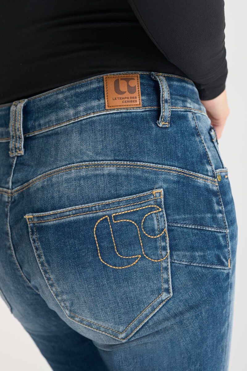 Jeans pulp regular Nedo taille haute bleu N°2