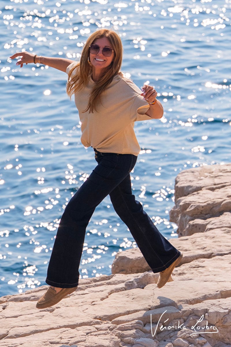 Patricia flare by Véronika Loubry jeans bleu N°0