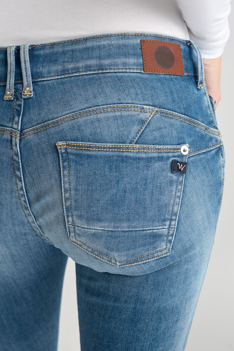 Jeans pulp slim Yulo 7/8ème destroy bleu N°3