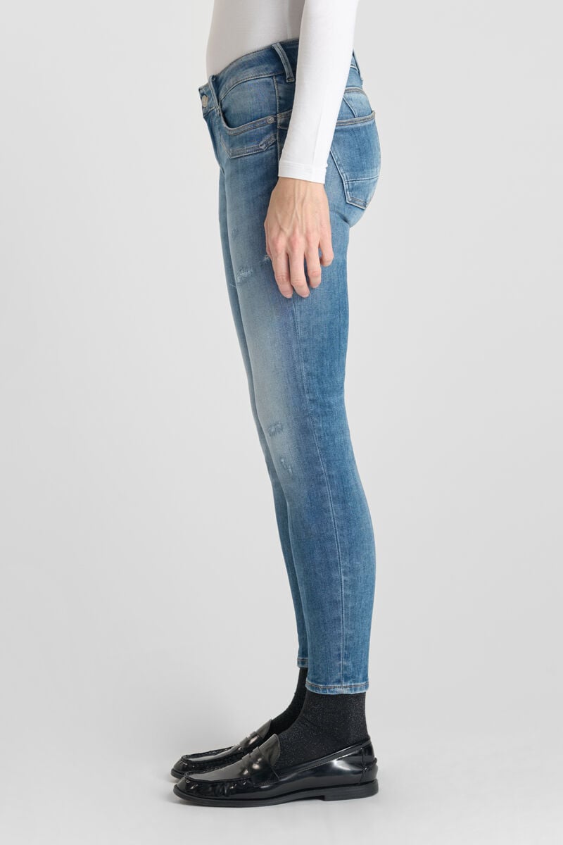Jeans pulp slim Yulo 7/8ème destroy bleu N°3