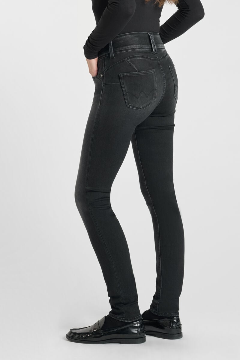 Jeans ultra pulp slim Yuto taille haute noir N°1