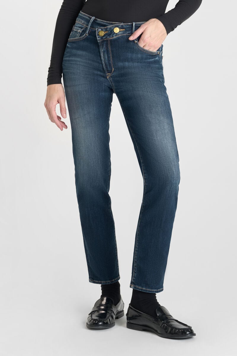 Jeans pulp regular Zep taille haute 7/8ème bleu N°2