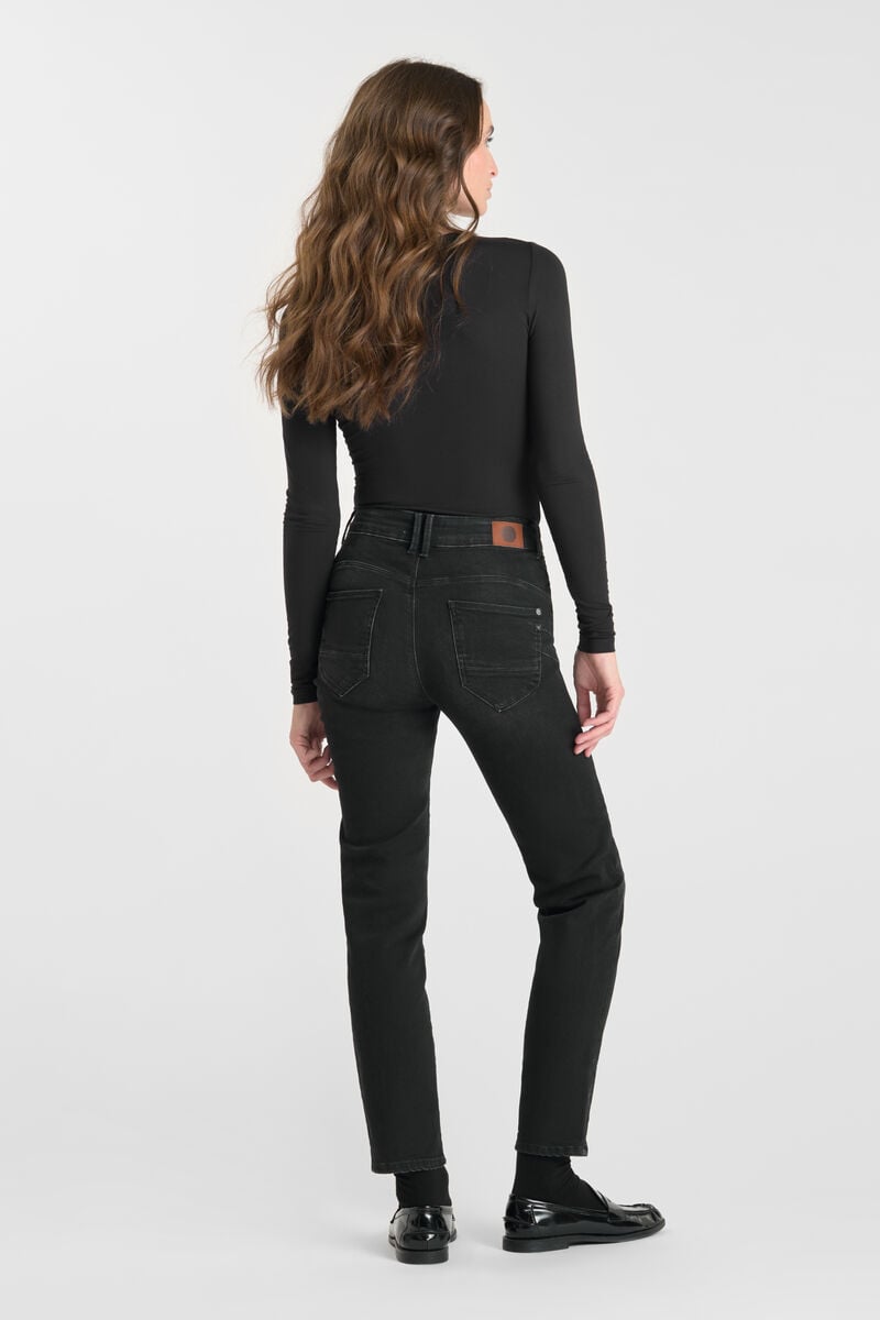 Jeans pulp regular Zep taille haute 7/8ème noir N°1