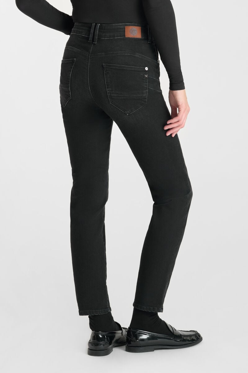 Jeans pulp regular Zep taille haute 7/8ème noir N°1