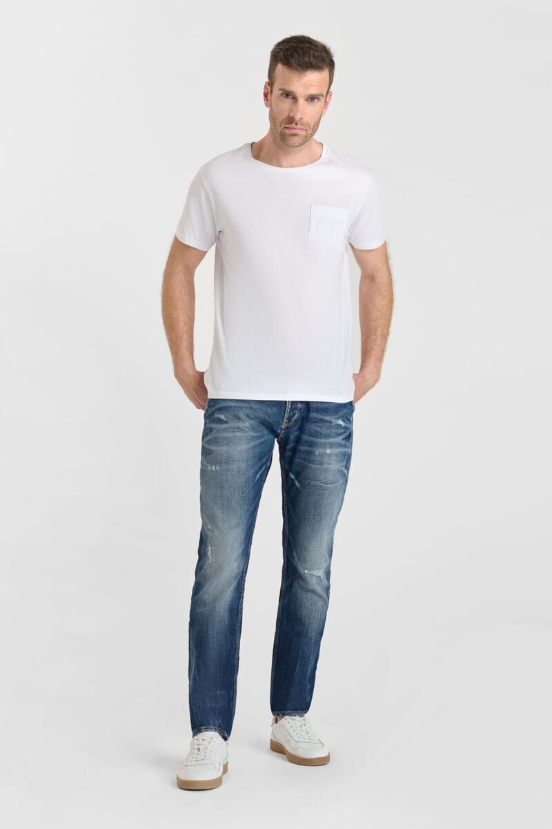 Jeans 700/11 adjusted Hahn destroy bleu N°2