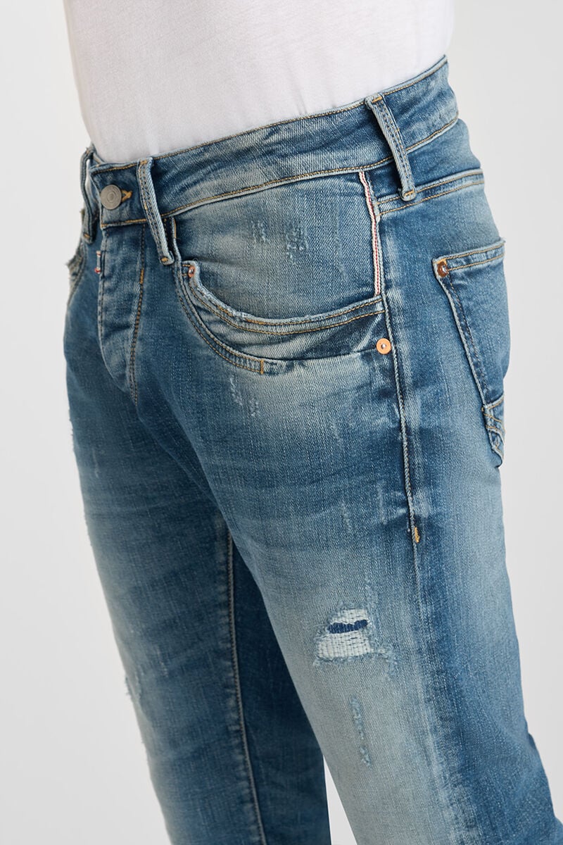 Jeans 700/11 adjusted Jager destroy bleu N°4