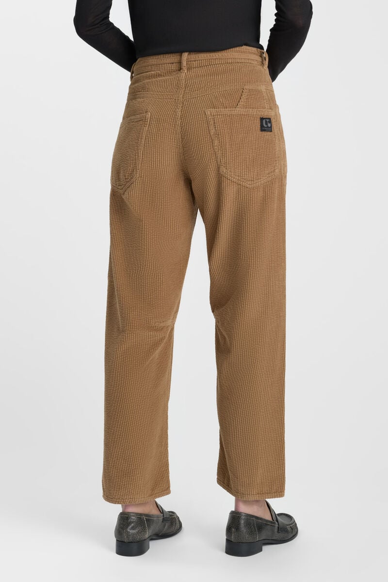 Pantalon balloon Madie en velours camel   
