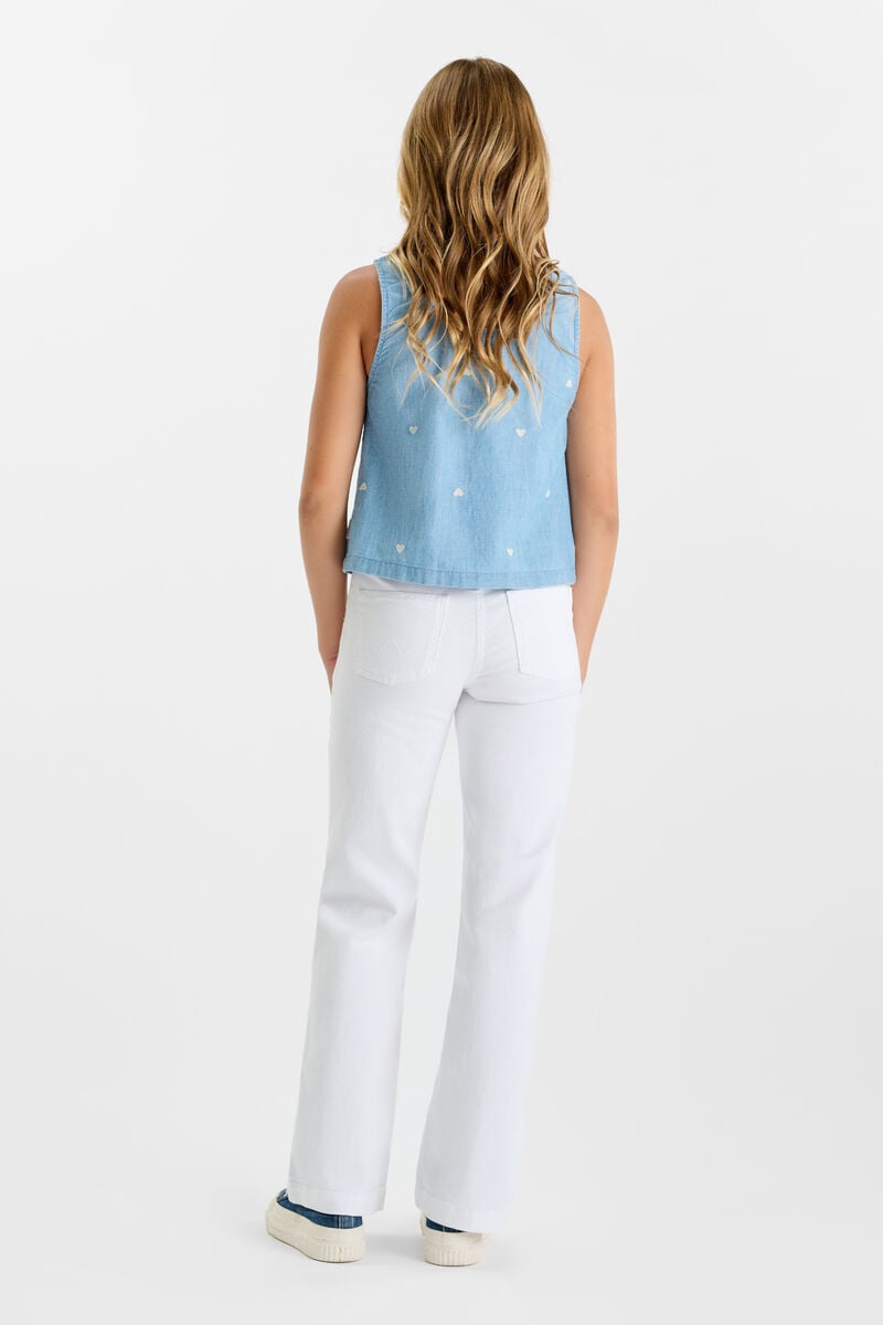Jeans flare blanc