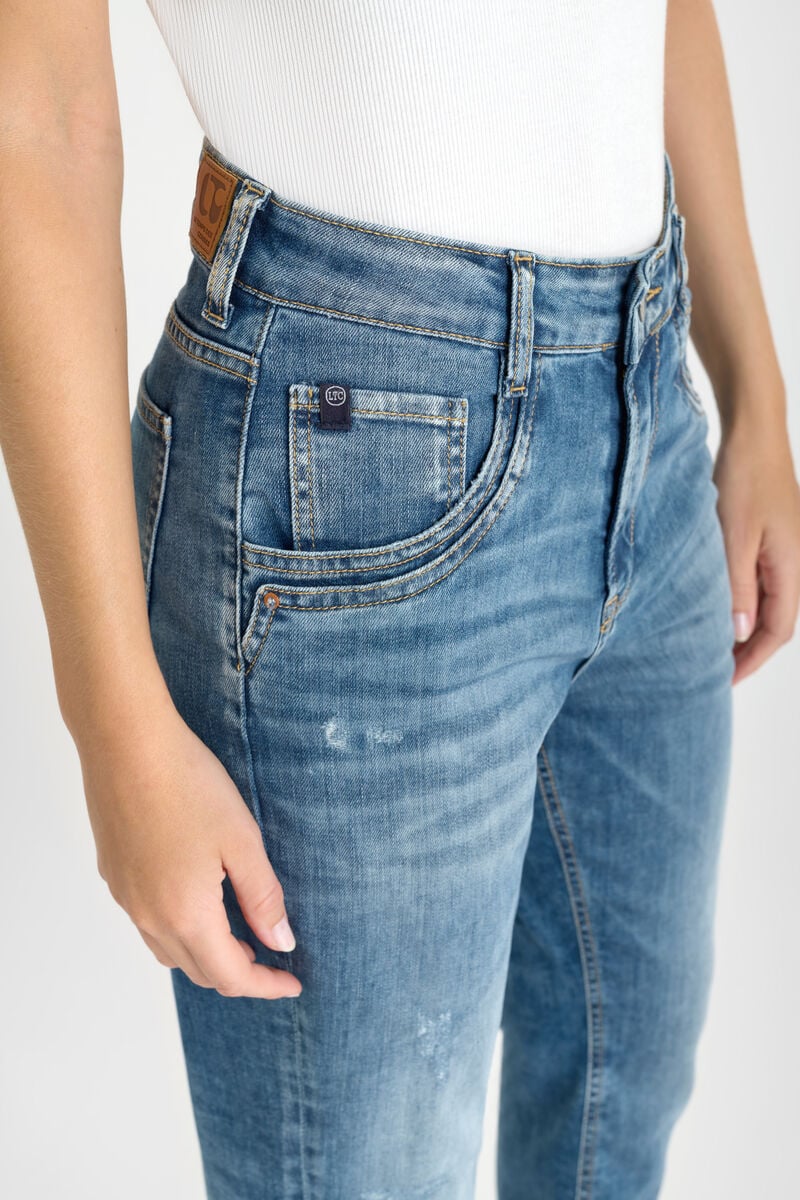 Jeans 400/60 girlfriend Mignet bleu N°3