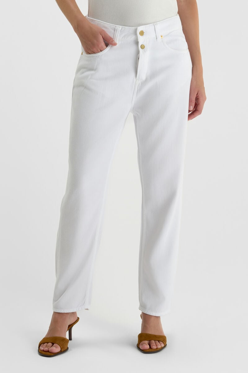Jeans 400/60 girlfriend Riki tencel blanc