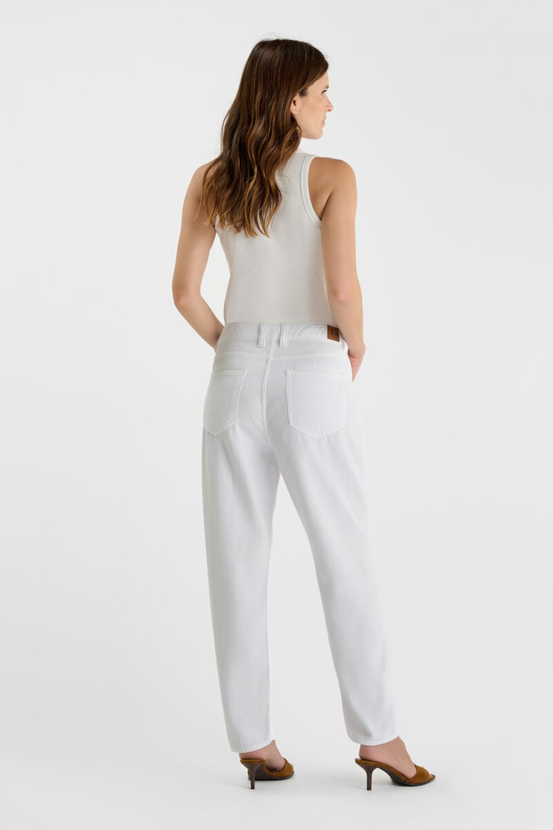 Jeans 400/60 girlfriend Riki tencel blanc