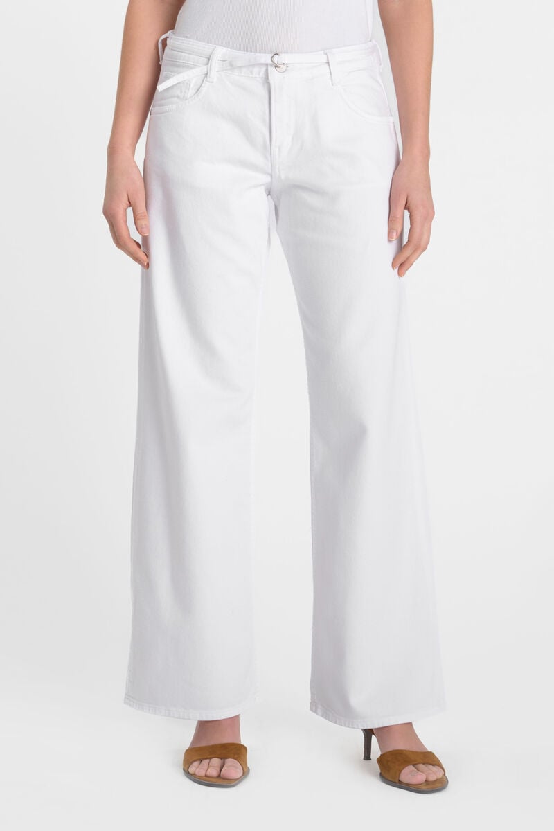 Jeans wide leg Lauryn Jab blanc