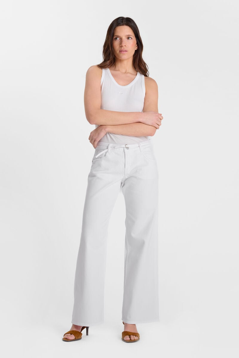 Jeans wide leg Lauryn Jab blanc