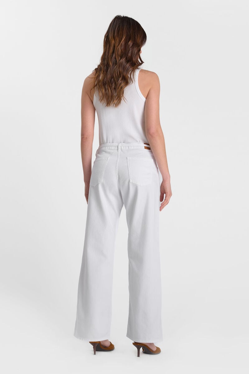 Jeans wide leg Lauryn Jab blanc