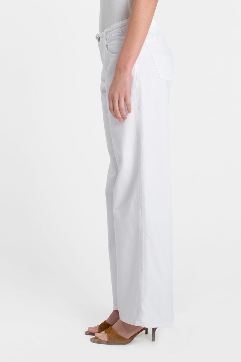 Jeans wide leg Lauryn Jab blanc
