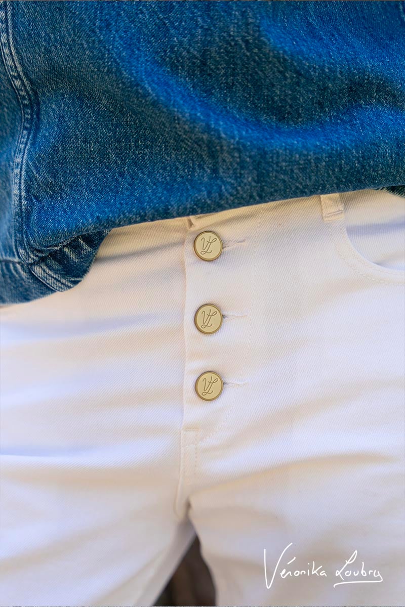 James 400/60 girlfriend by Véronika Loubry jeans blanc