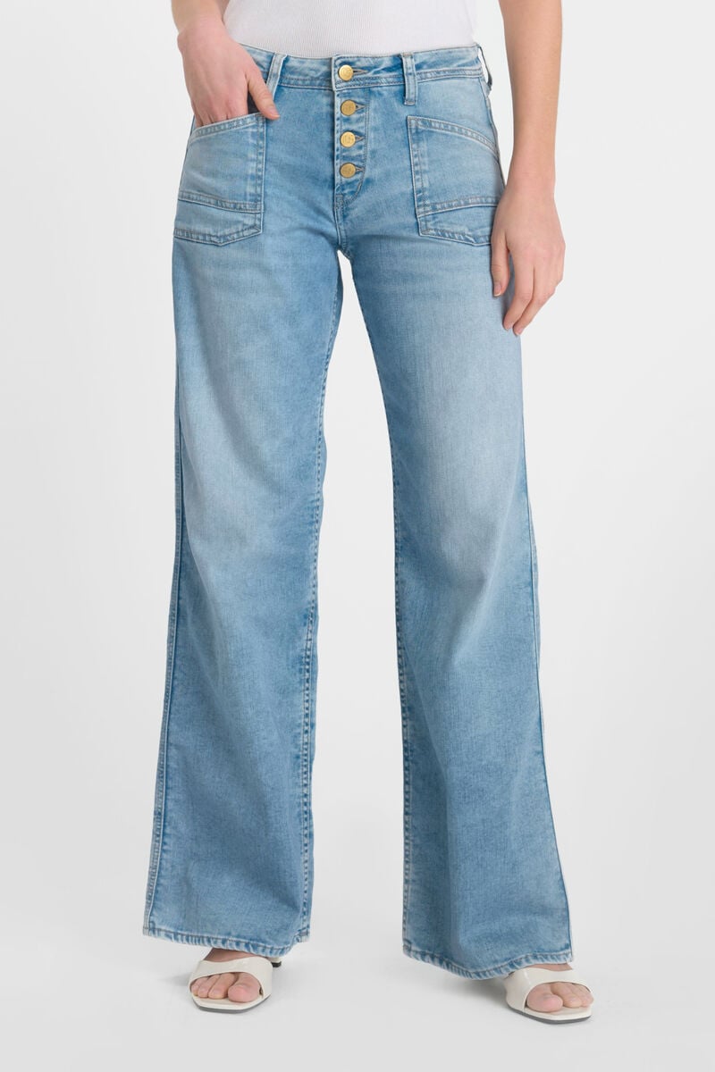Jeans wide leg Lauryn Ota bleu N°4