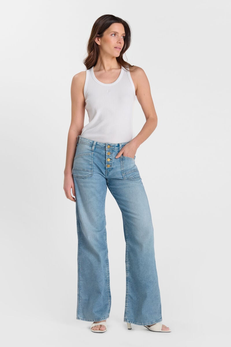 Jeans wide leg Lauryn Ota bleu N°4